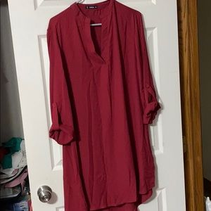 NWOT red jewel tone dress